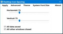 Desktop Icon Spacing
