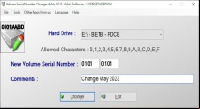 Volume Serial Number Changer