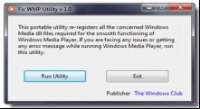 Fix WMP Utility