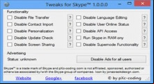 Tweaks for Skype
